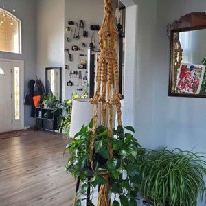 Large Vintage Macrame Plant Hanger